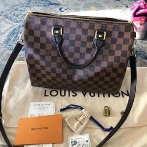 Sold!! Louis Vuitton Speedy Bandouliere 30 Damier Eben!
